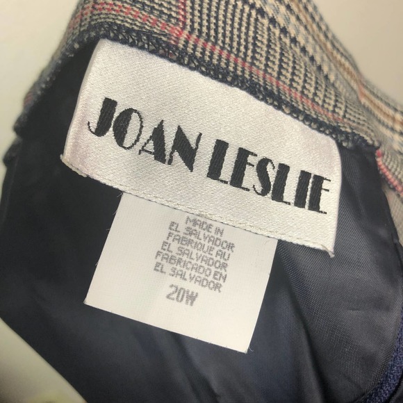 Vintage Joan Leslie Houndstooth Tartan Black, White, Red Dark Academia Skirt - Picture 9 of 9